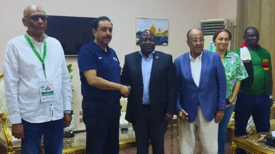FIH President Tayyab Ikram met with H.E. Maj. Gen. Topply Mulambo Lubaya