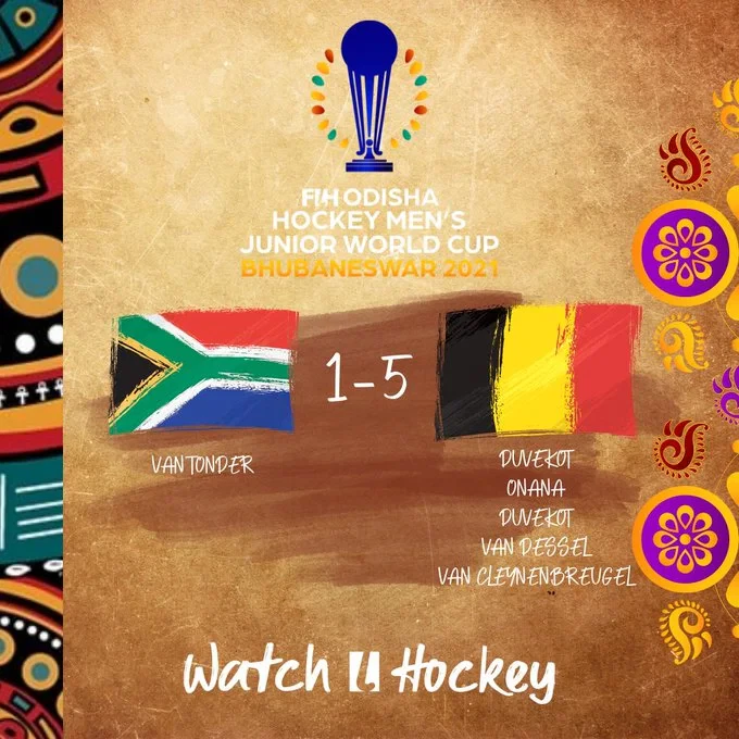 SA U21 Men beaten by Belgium in World Cup opener