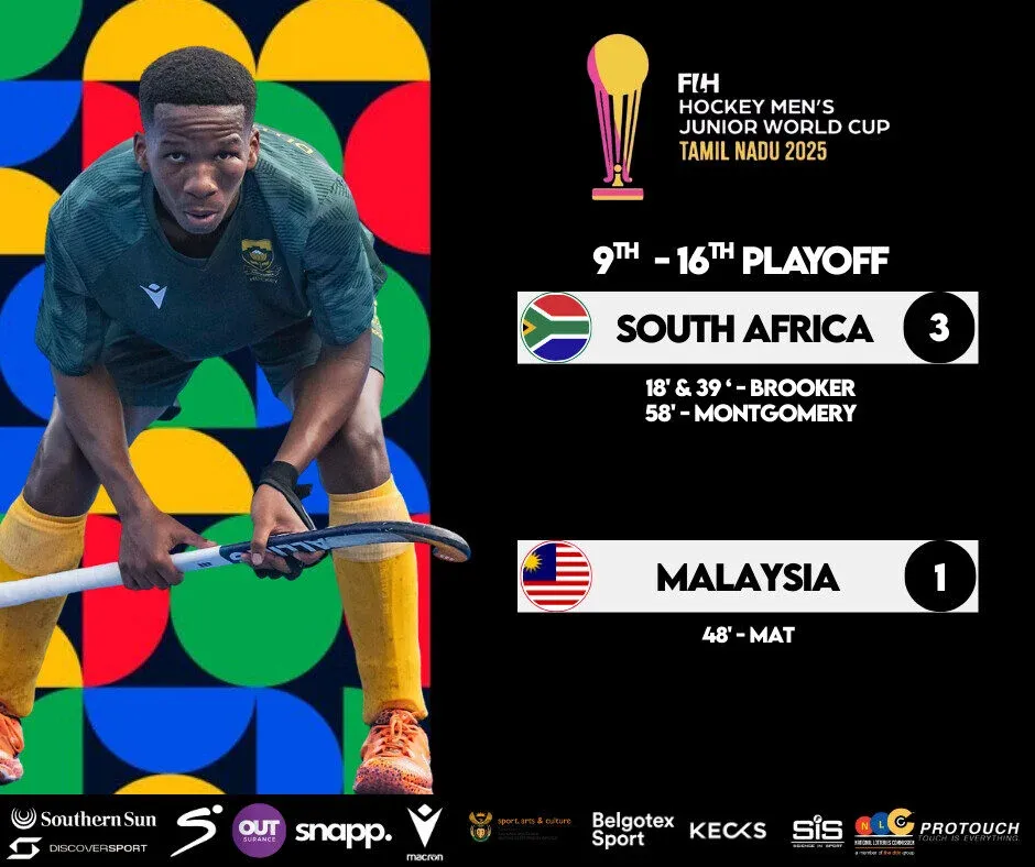 South Africa Overcome Malaysia to Advance in 9–16 Playoffs